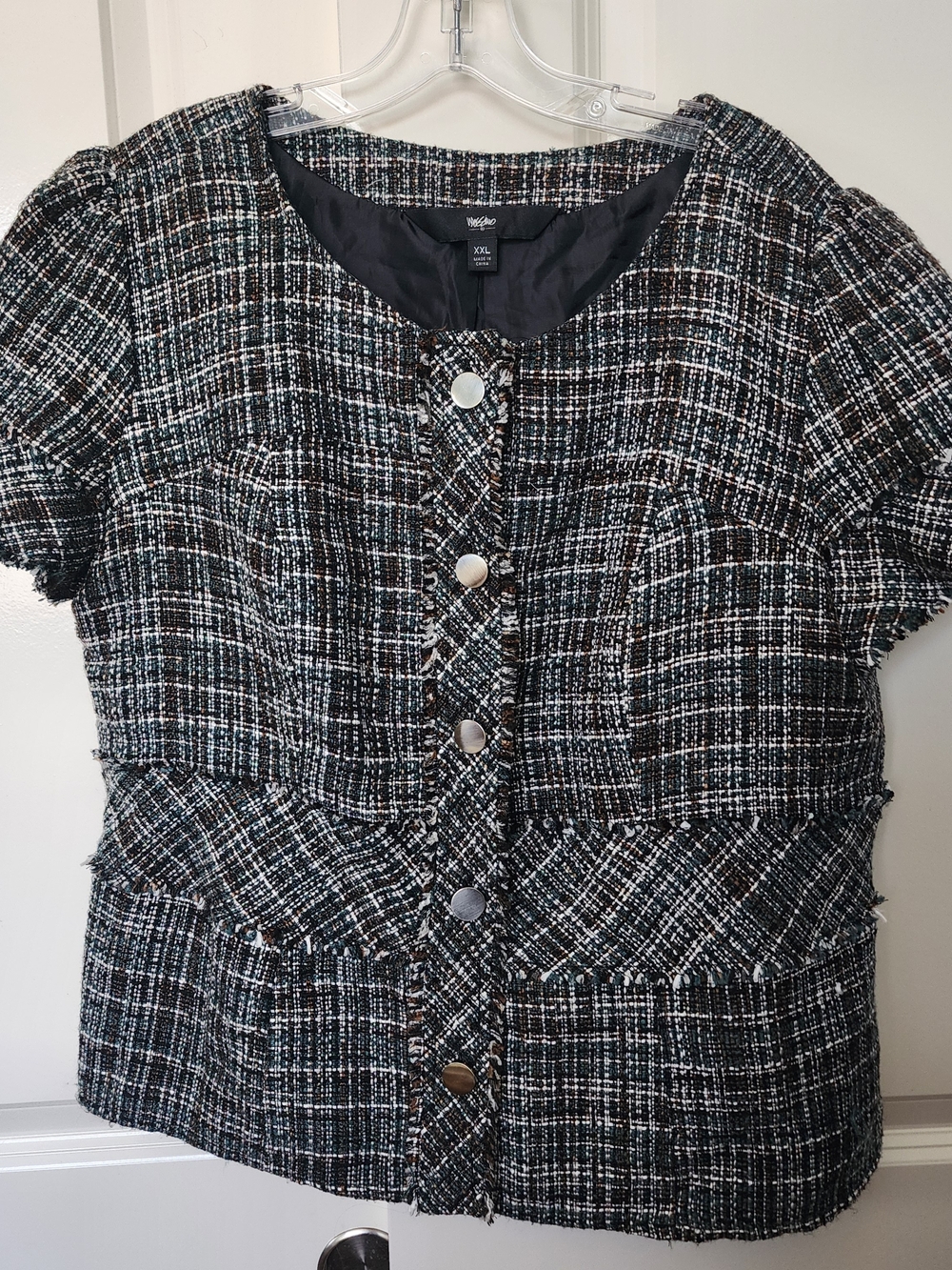 Mossimo Tweed Short Sleeve Jacket